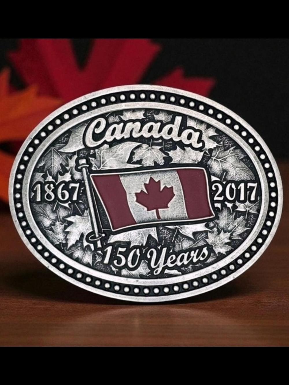 Montana Silversmiths Canada Canadian Pride Commemoratice Belt Buckle NIB‎ NEW